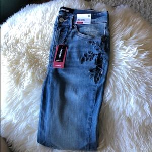 Express Ankle Legging Super High Rise Denim